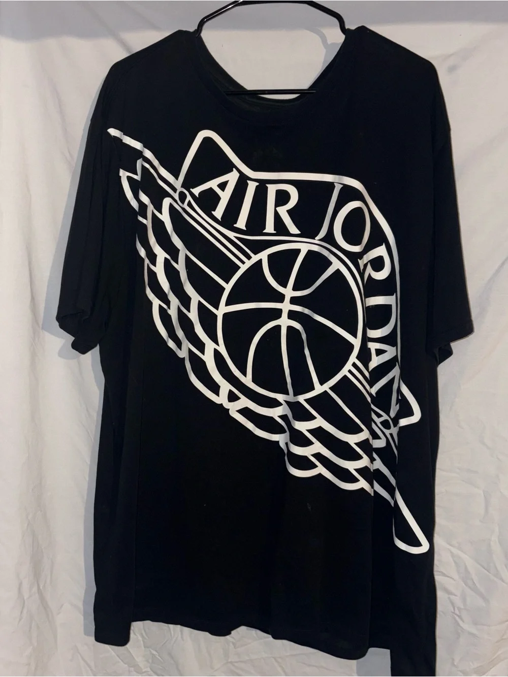 Jordan Black Dri-FIT Tee with White Jumpman Print
